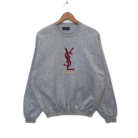 ysl vintage sweatshirt|yves saint laurent sweatshirt vintage.